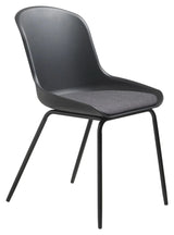 Topley Spisebordsstol - Sort Plast