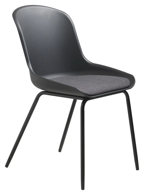 Topley Spisebordsstol - Sort Plast