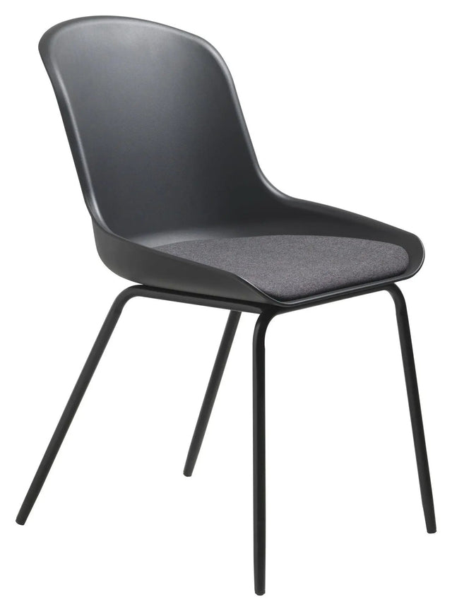 Topley Spisebordsstol - Sort Plast