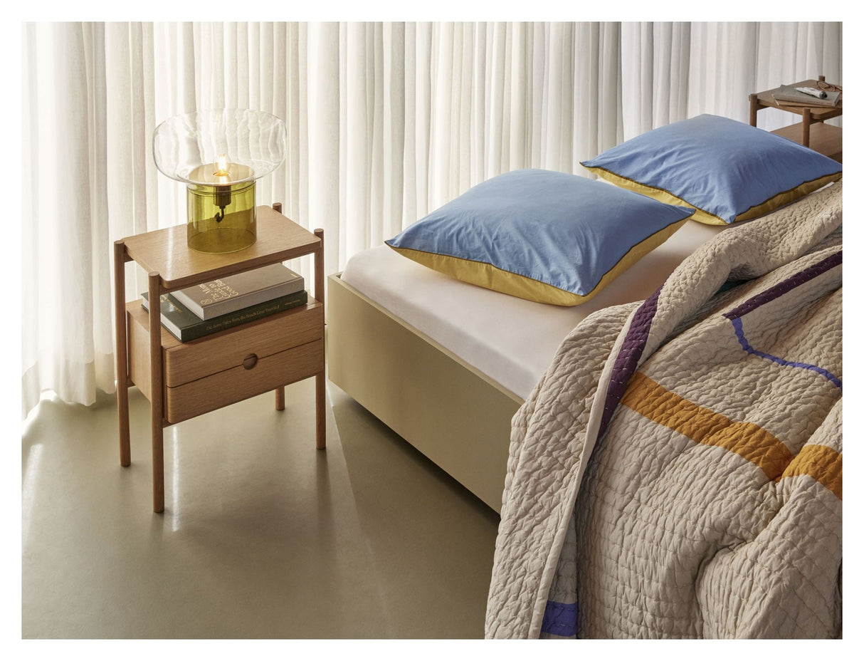 Twist Sengetæppe Firkantet 260x260 Sand/ Flerfarvet - Unoliving.com