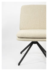 Tyler Spisebordsstol m. drejefod, Hvid Teddy - Unoliving.com