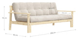 Unwind Sovesofa 190x100, Linen - Unoliving.com