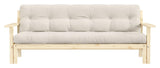 Unwind Sovesofa 190x100, Off white Fløjl - Unoliving.com