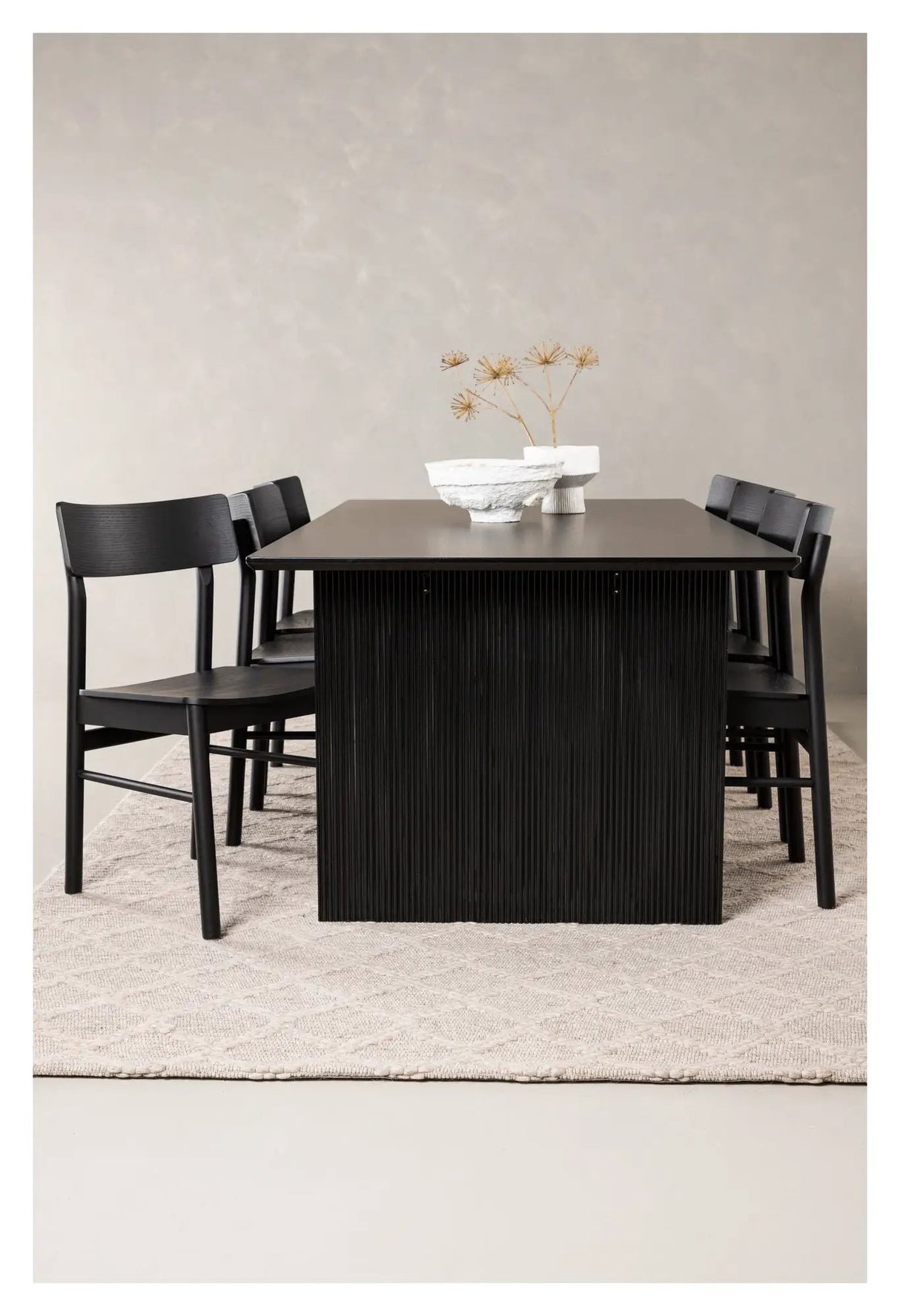 Vail Spisebord m. 6 Montros stole - Natur - Unoliving.com