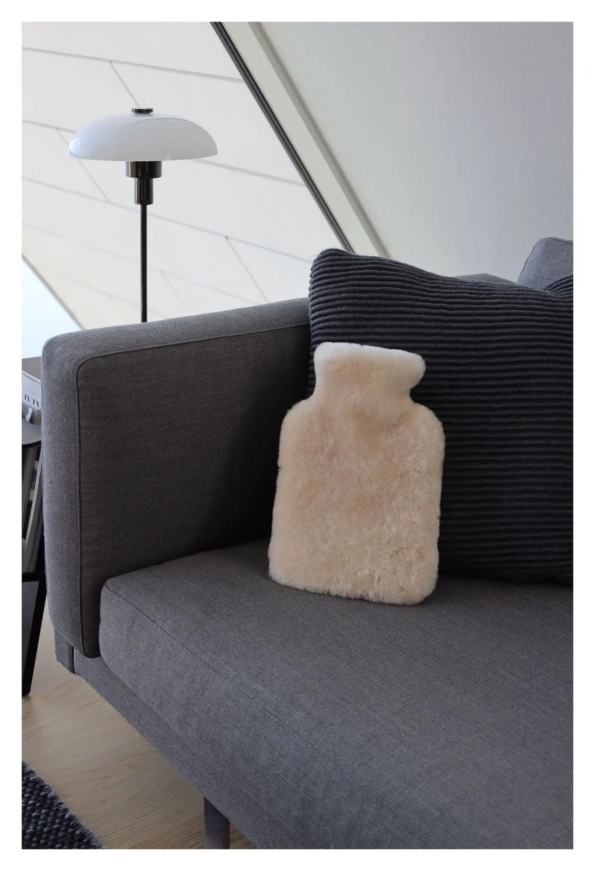 Varmedunk af Premium NZ lammeskind - Natural, 32x22