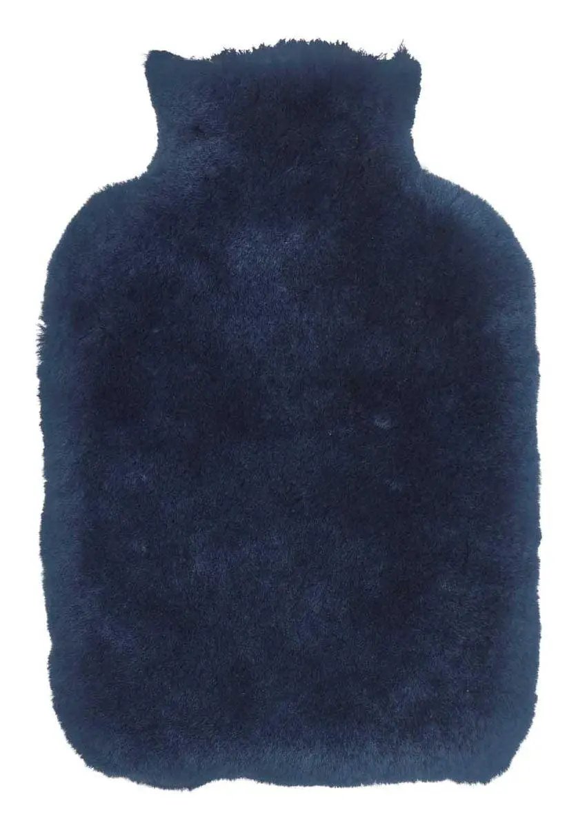 Varmedunk af Premium NZ lammeskind - Navy Blue, 32x22