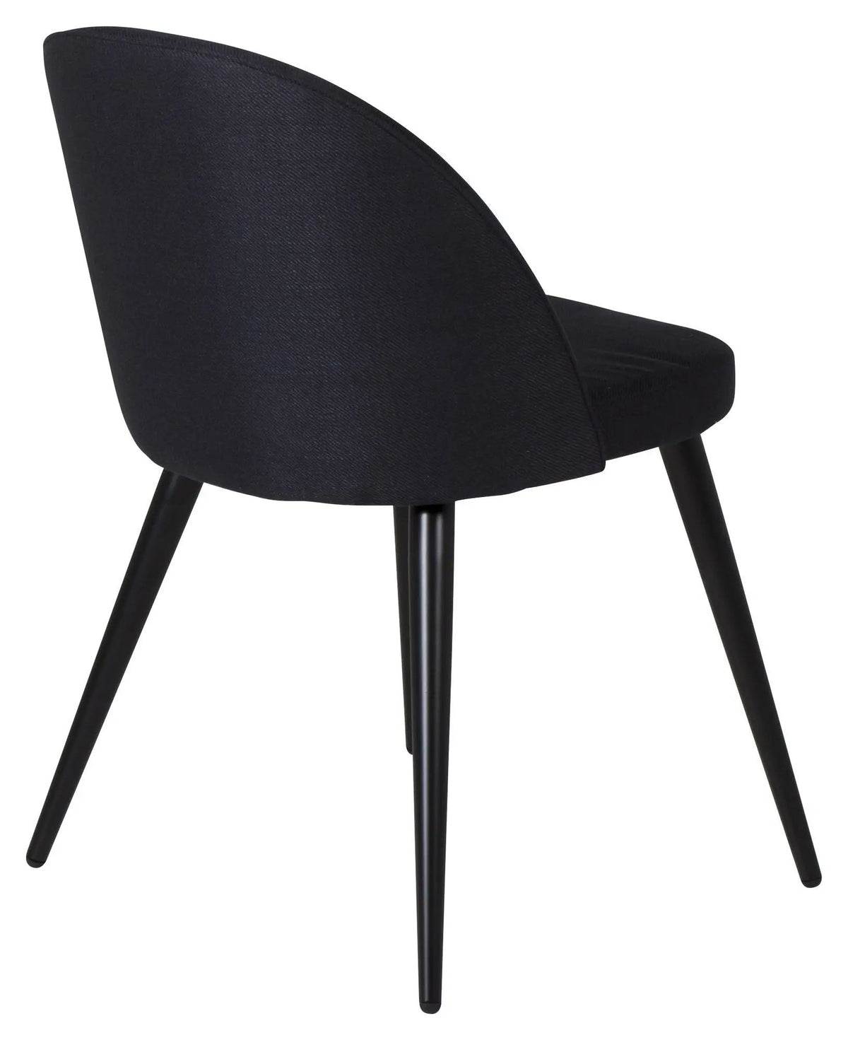 Velvet Spisebordsstol, Sort, Sorte metalben - Unoliving.com