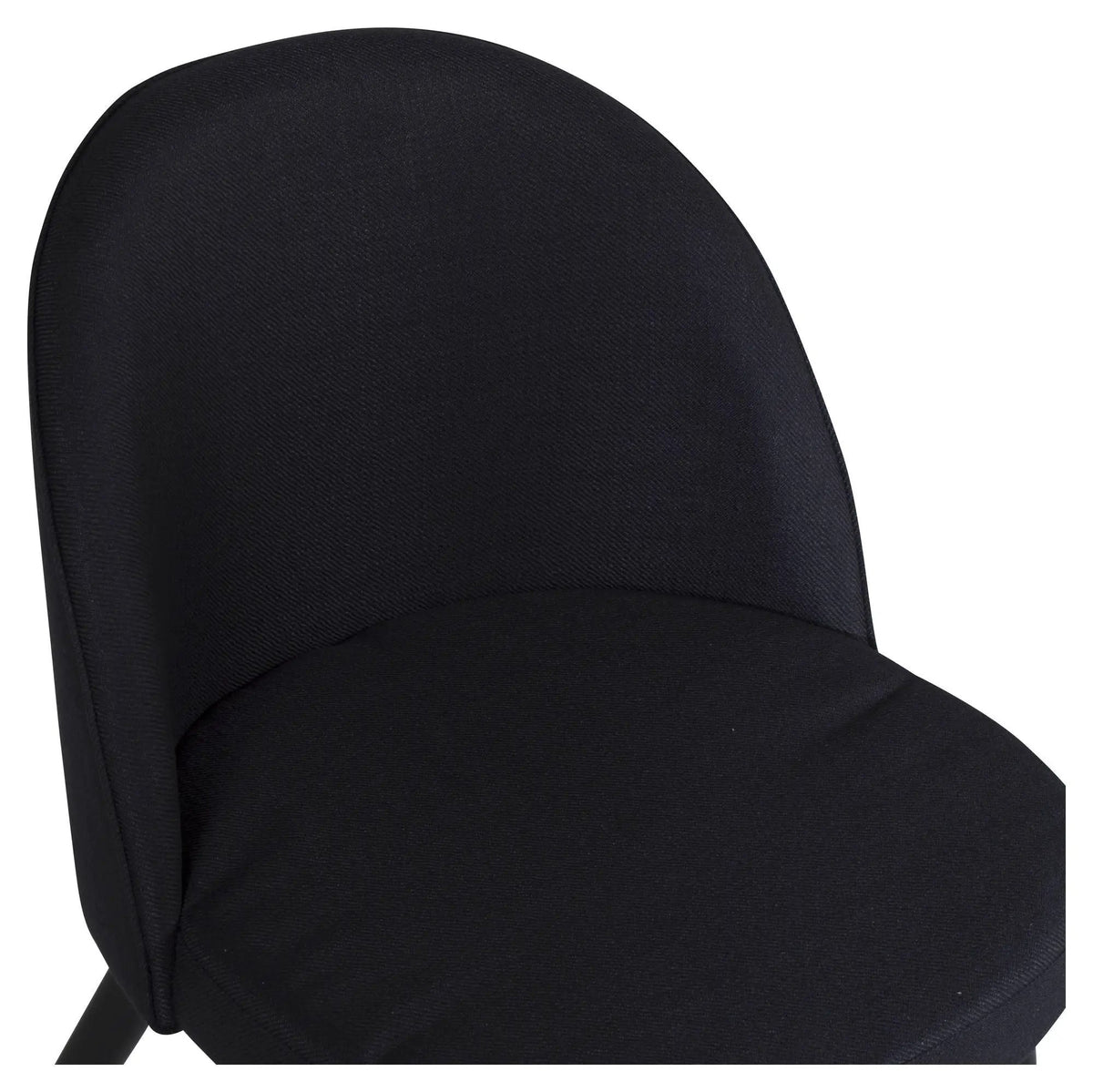 Velvet Spisebordsstol, Sort, Sorte metalben - Unoliving.com