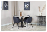 Velvet Spisebordsstol, Sort, Sorte metalben - Unoliving.com