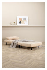 Vicky Sovesofa 73x190 - Beige fløjl - Unoliving.com