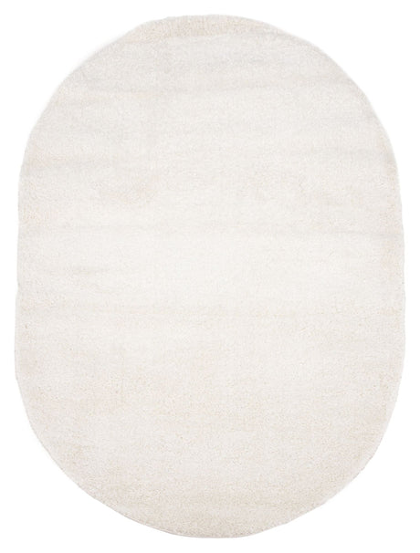 Walter Tæppe 230x160, Ovalt, Hvid - Unoliving.com