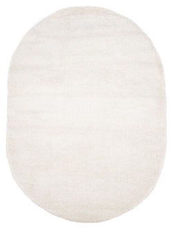 Walter Tæppe 230x160, Ovalt, Hvid - Unoliving.com