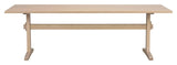 Westville Spisebord, Hvidpigmenteret egefinér, 95x240 - Unoliving.com
