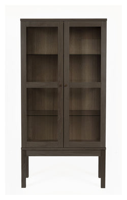 Woodman AbbeyWood Vitrineskab - Røgfarvet - Unoliving.com