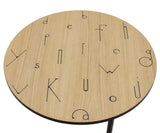 Woodman - Arty Letters Sofabord Ø70 - Egefiner - Unoliving.com
