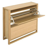 Woodman NewEst Skoskab m. 2 låger - Lys træ