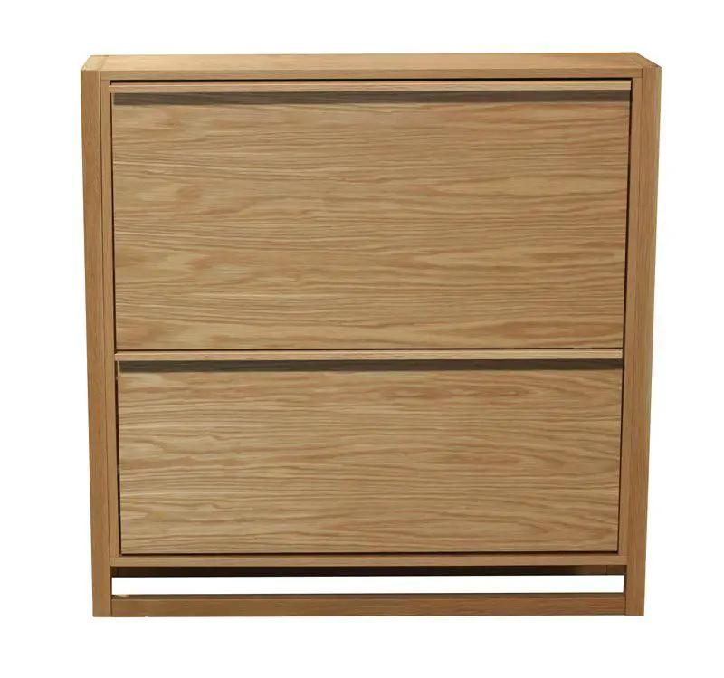 Woodman NewEst Skoskab m. 2 låger - Lys træ