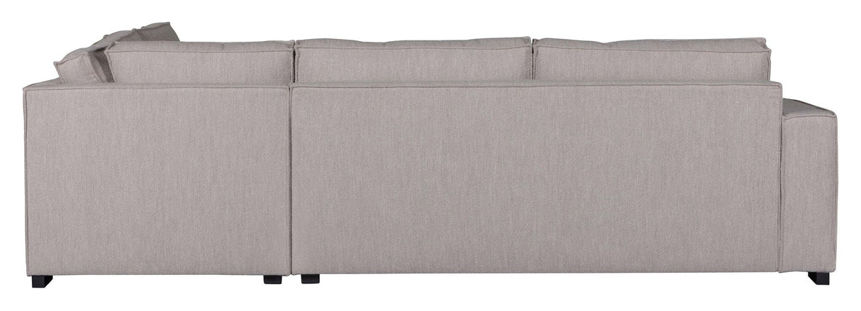 Woood Hajo Sofa m. højrevendt chaiselong, Natur Bouclé - Unoliving.com