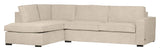 Woood Hajo Sofa m. venstrevendt chaiselong, Offwhite melange - Unoliving.com