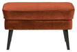 Woood Rocco Puf - Rust Velour - Unoliving.com