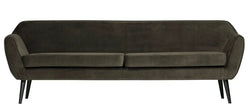 WOOOD - Rocco XL 4-pers. Sofa - Velour Warm Green - Unoliving.com
