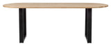 Woood Tablo Ovalt Spisebord - Eg/U-ben, 220x90 - Unoliving.com