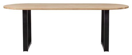 Woood Tablo Ovalt Spisebord - Eg/U-ben, 220x90 - Unoliving.com