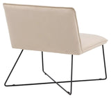 X-lounge Lænestol - Beige fløjl