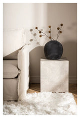 York Sofabord 40x40 - Beige/marmor look