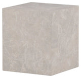 York Sofabord 40x40 - Beige/marmor look