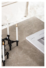 York Sofabord 80x60 - Beige/marmor look