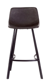 Yukon barstol - Mørkegrå PU, SH: 68cm