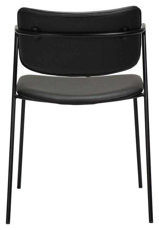 Zed Spisebordsstol, Vintage Sort PU - Unoliving.com
