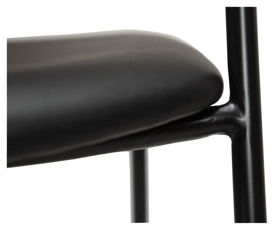 Zed Spisebordsstol, Vintage Sort PU - Unoliving.com