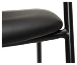Zed Spisebordsstol, Vintage Sort PU - Unoliving.com