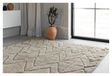 Zoe uldmix tæppe, 200x300, Beige - Unoliving.com