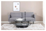 Zoom 2-pers. sofa, Grå Stof