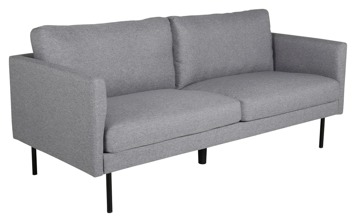 Zoom 2-pers. sofa, Grå Stof