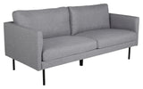 Zoom 2-pers. sofa, Grå Stof