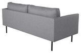 Zoom 2-pers. sofa, Grå Stof