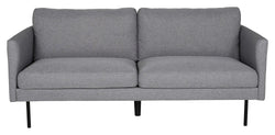 Zoom 2-pers. sofa, Grå Stof