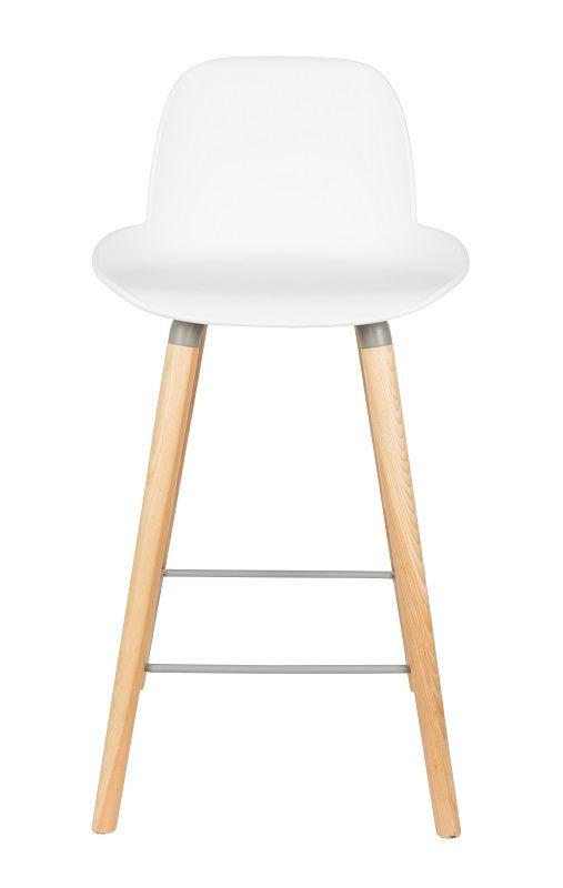 Zuiver Albert Kuip barstol - Hvid, SH: 65cm - Unoliving.com