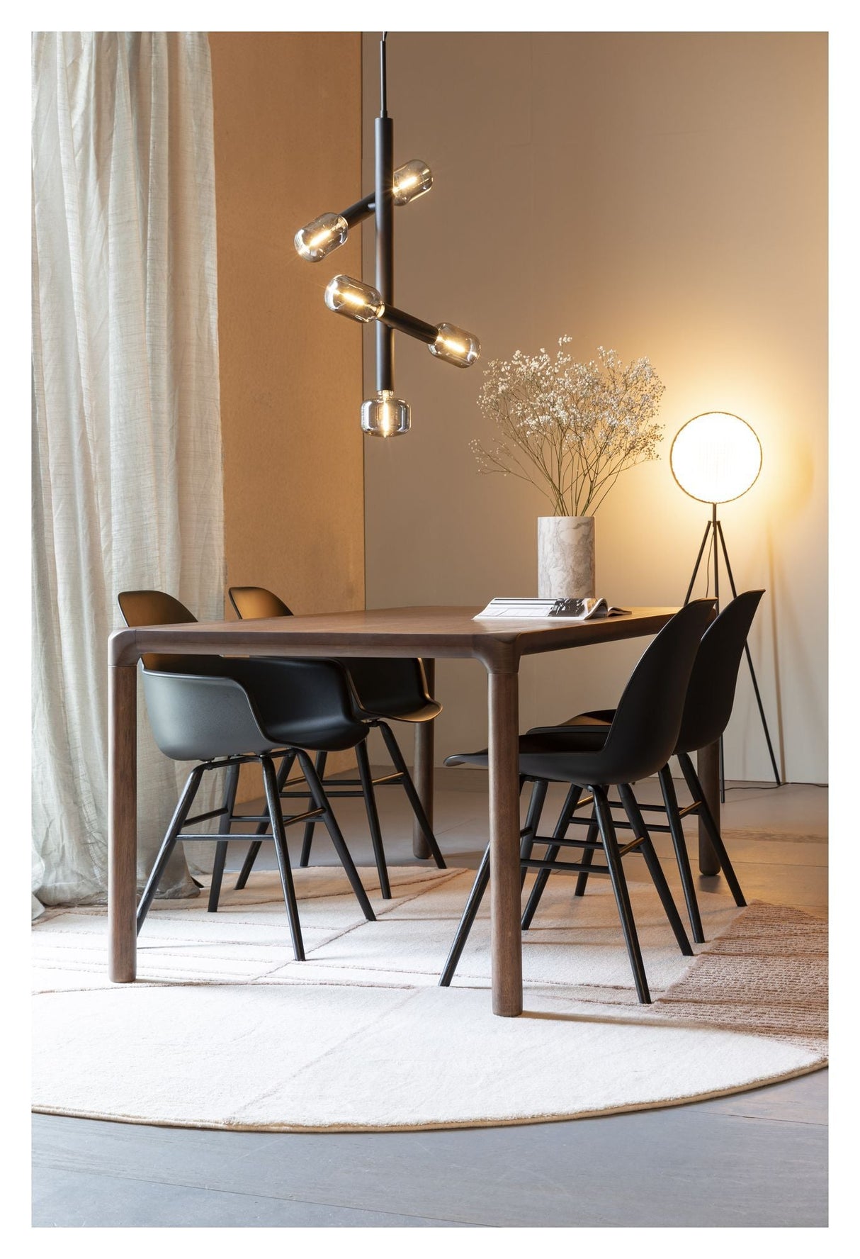 Zuiver Bliss Tæppe - Natur/Pink, Ø240 - Unoliving.com