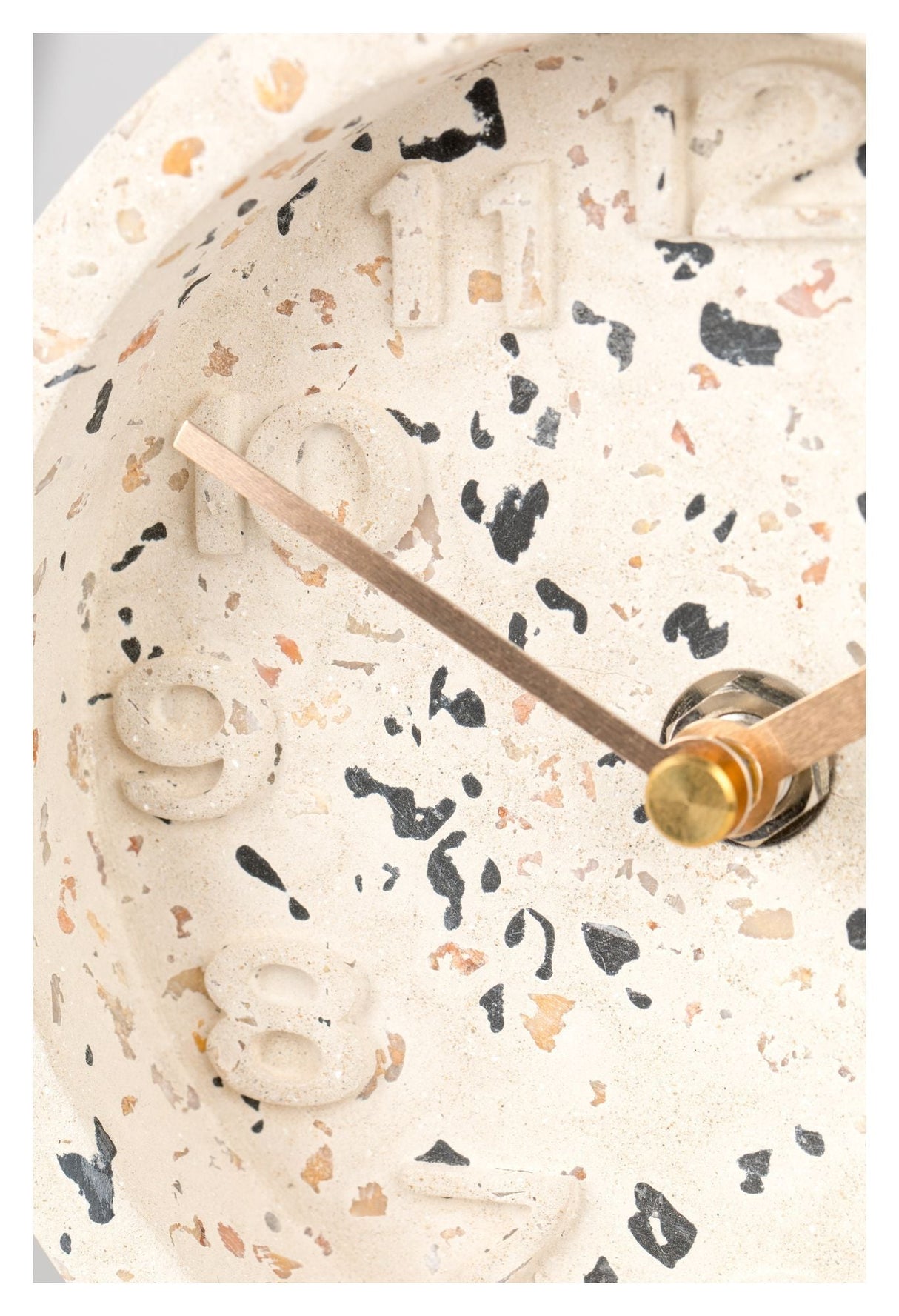 Zuiver Clock Pendulum Ur - Hvid Terrazzo