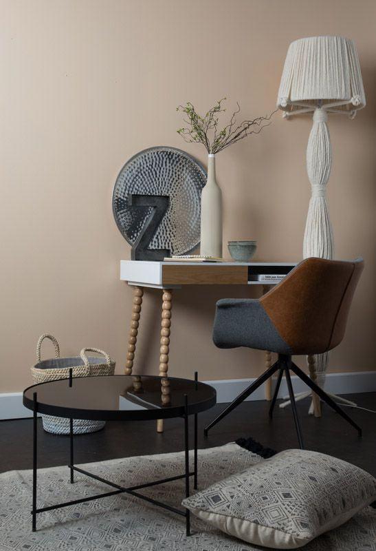 Zuiver Doulton Spisebordsstol - Grå stof og PU - Unoliving.com