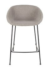 Zuiver Feston barstol - Grå stof, SH: 65cm - Unoliving.com