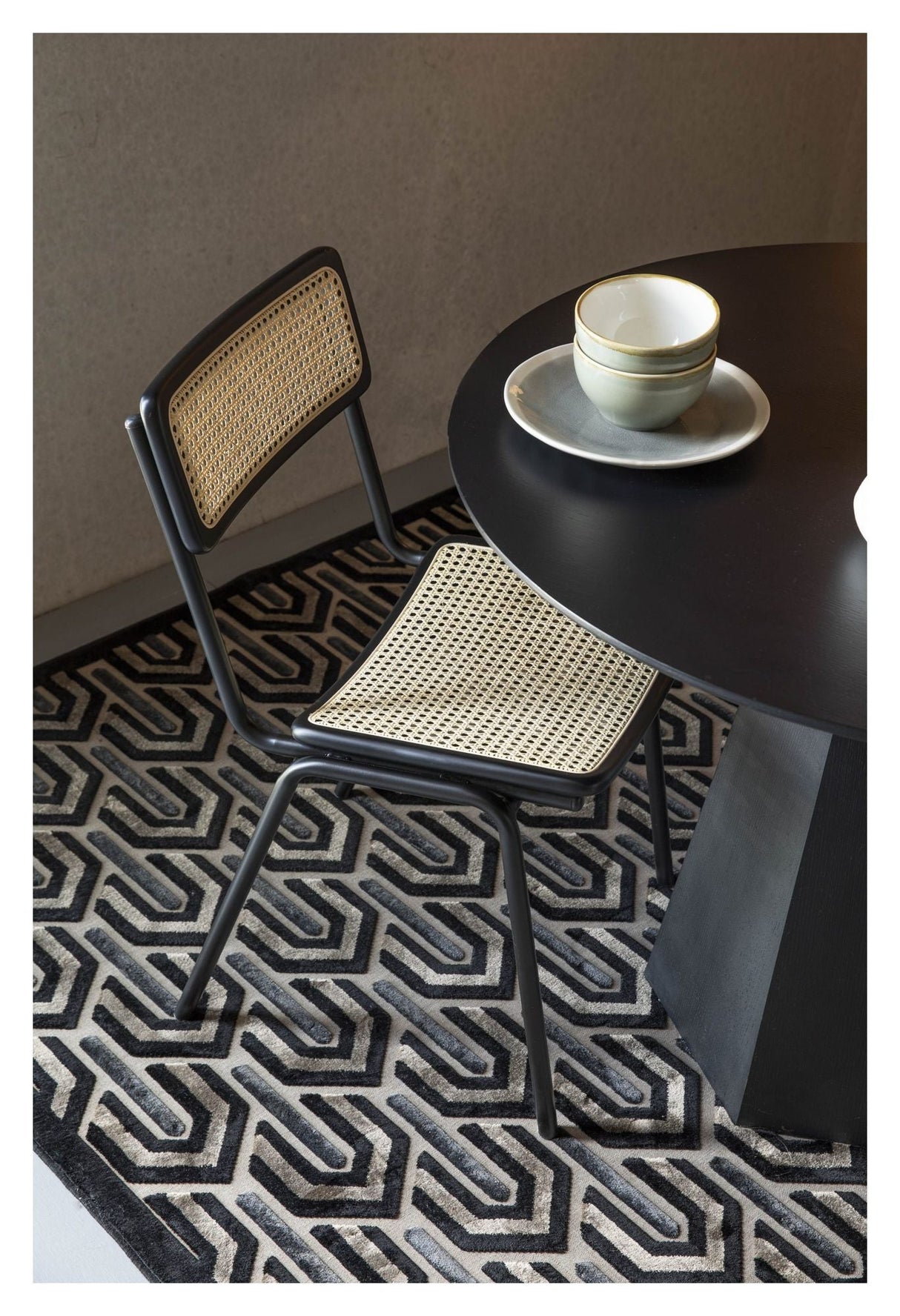 Zuiver Jort Spisebordsstol - Sort/Natur - Unoliving.com
