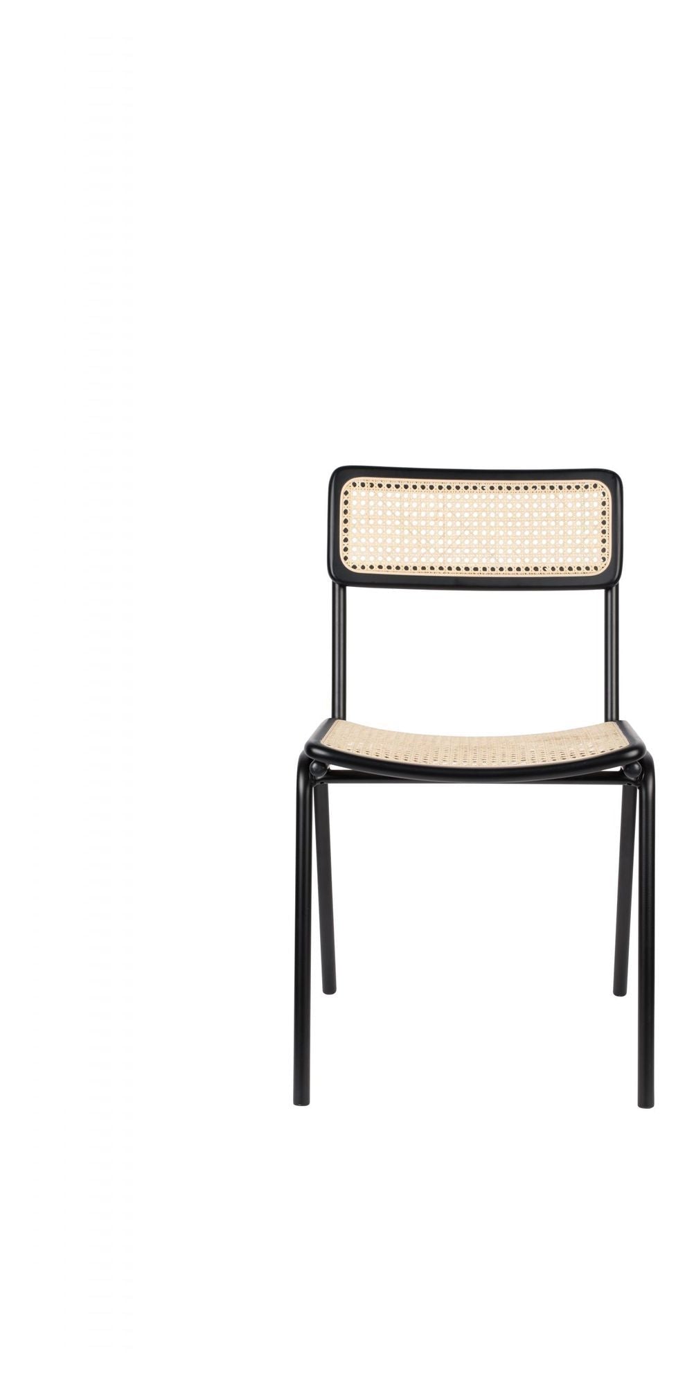 Zuiver Jort Spisebordsstol - Sort/Natur - Unoliving.com