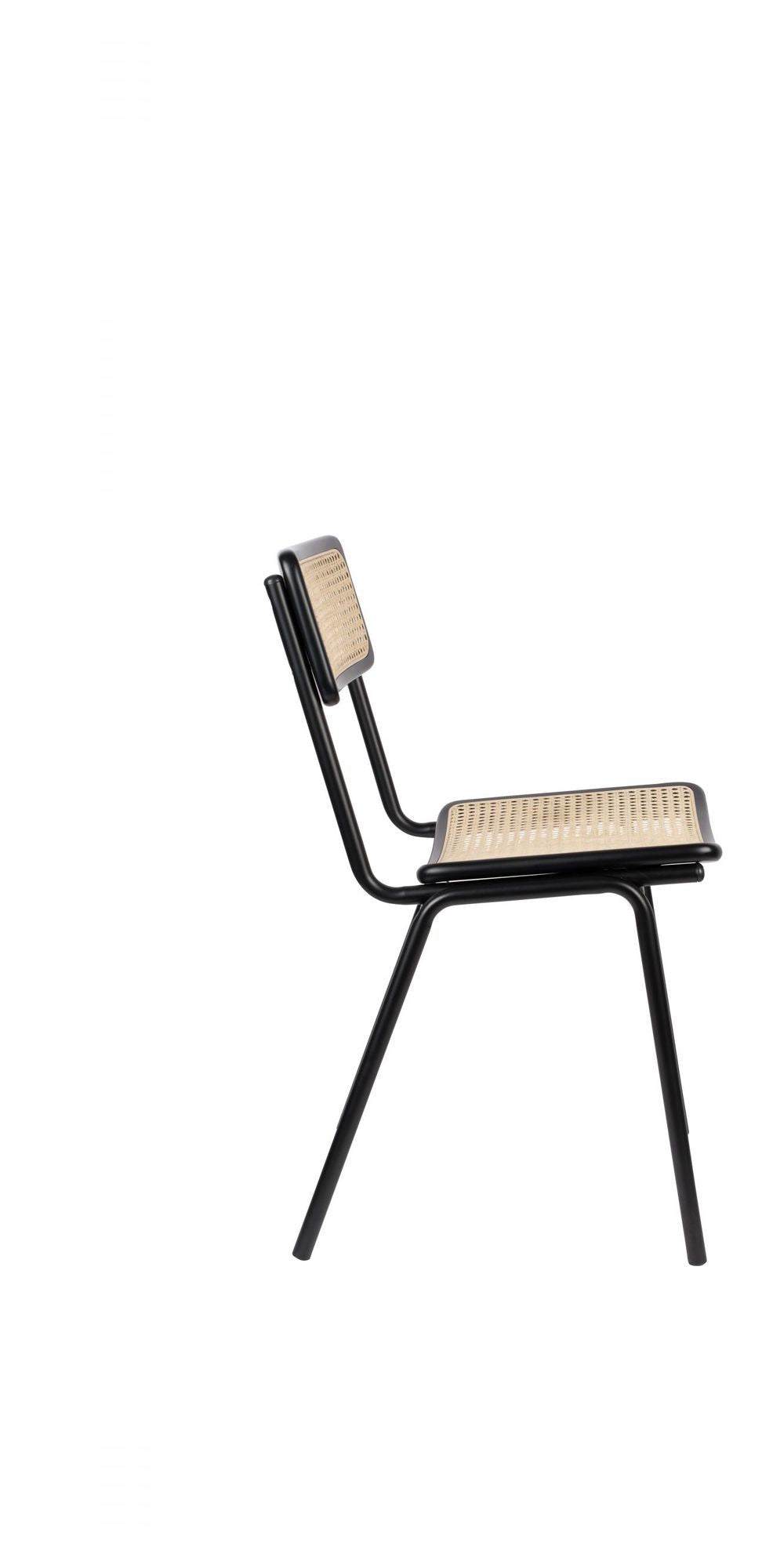 Zuiver Jort Spisebordsstol - Sort/Natur - Unoliving.com
