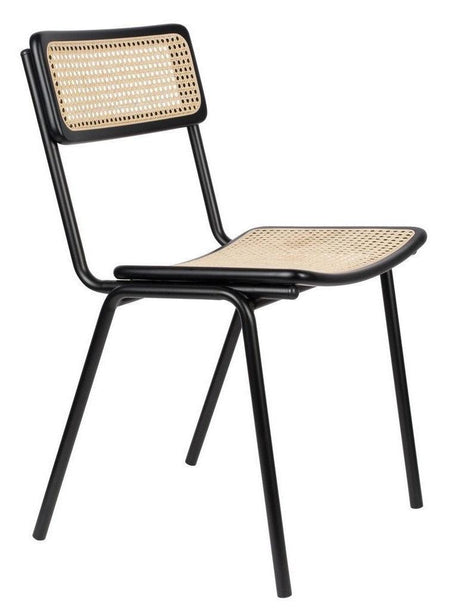 Zuiver Jort Spisebordsstol - Sort/Natur - Unoliving.com